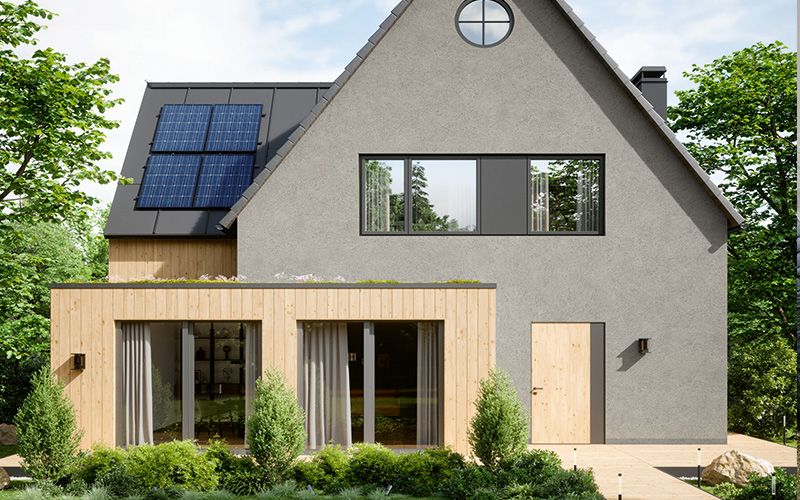 Fassade mit Format