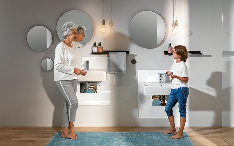 Badezimmer mit Wohlfühl-Extras für jedes Alter